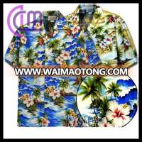 Custom printed floral men hawaiian shirt